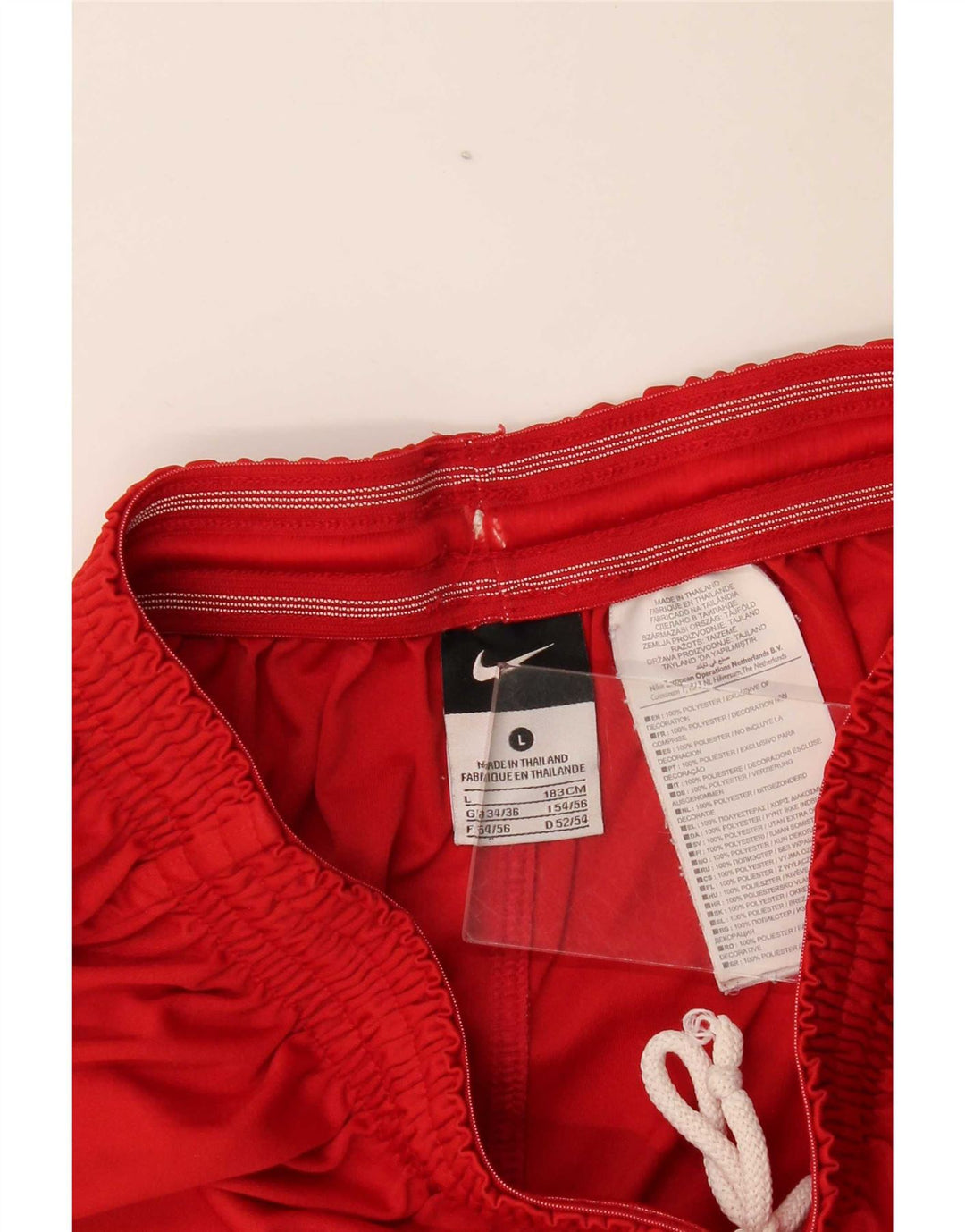 Nike muške grafičke sportske kratke hlače UK 34/36 veliki crveni poliester