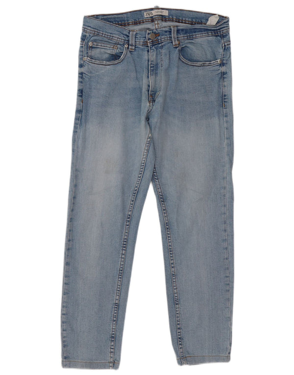 Zara Mens Slim Jeans EU 42 Large W32 L28 Blue