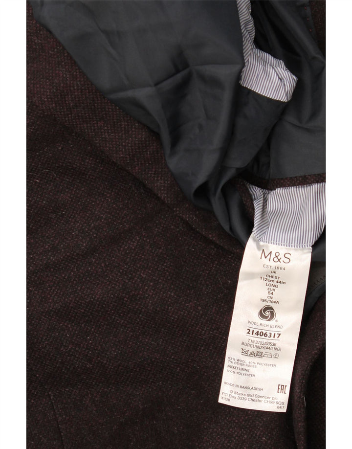 Marks & Spencer muška jakna sa 2 gumba UK 44 2XL bordo vuna