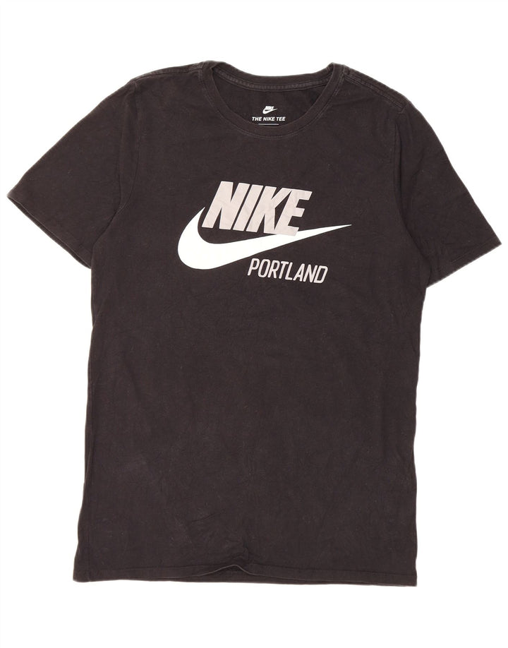 Nike Muška majica kratkih rukava s grafičkim motivima, mala, crna pamučna