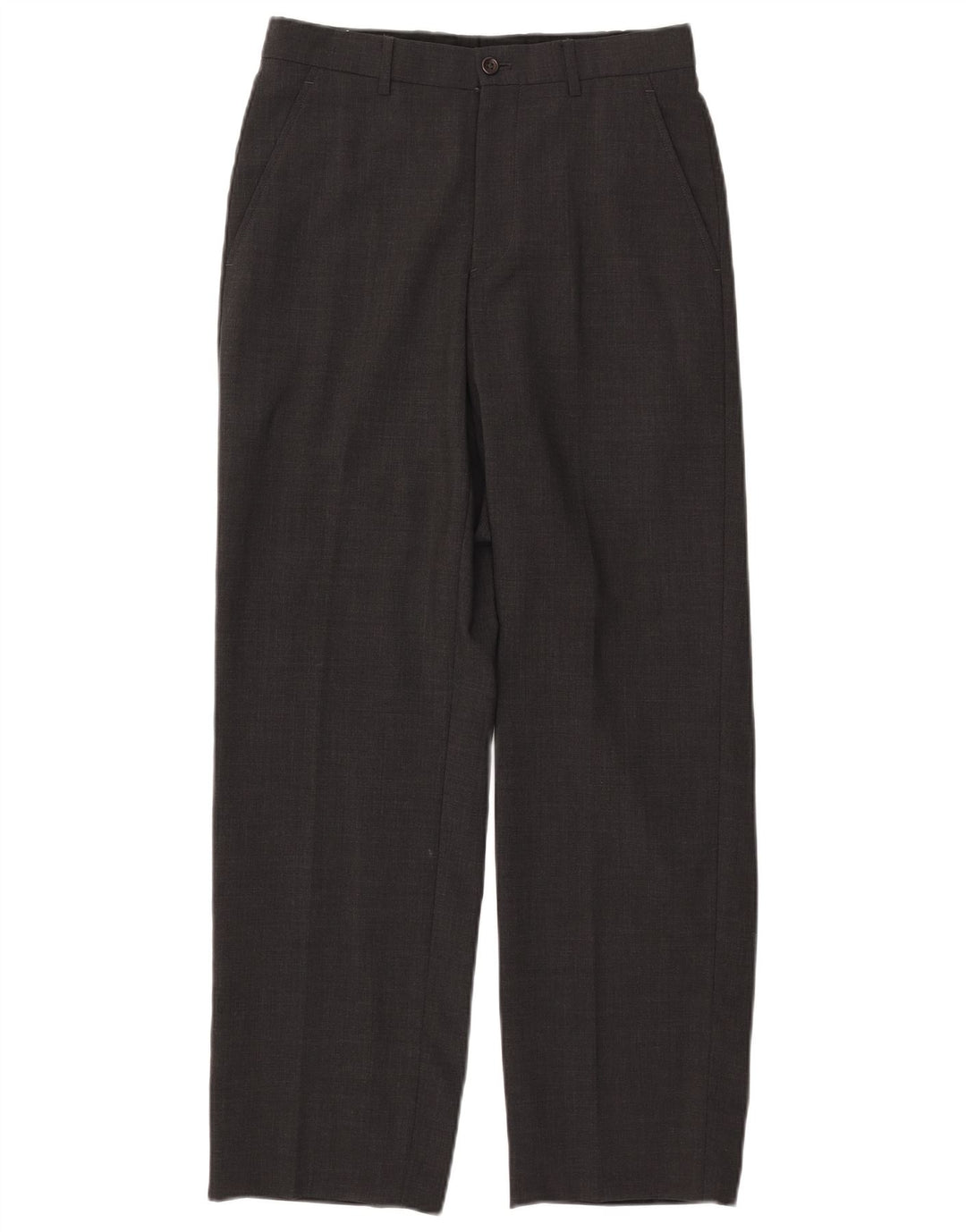 ARMANI Muške ravne chino hlače IT 44 XS W29 L30 Siva vunena