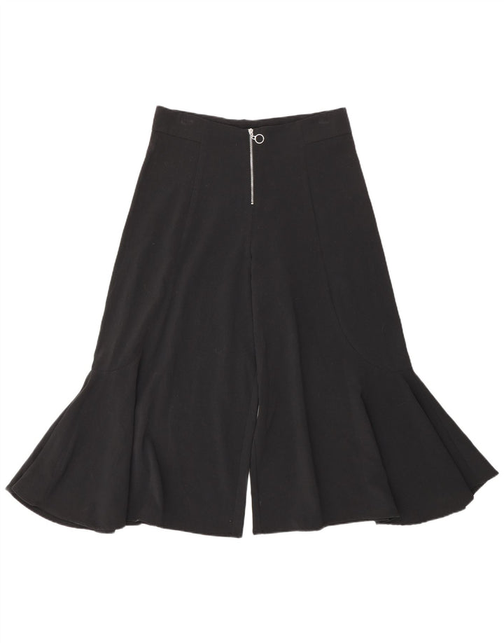 Zara ženske kapri hlače Cullotes male W26 L19 crna svila