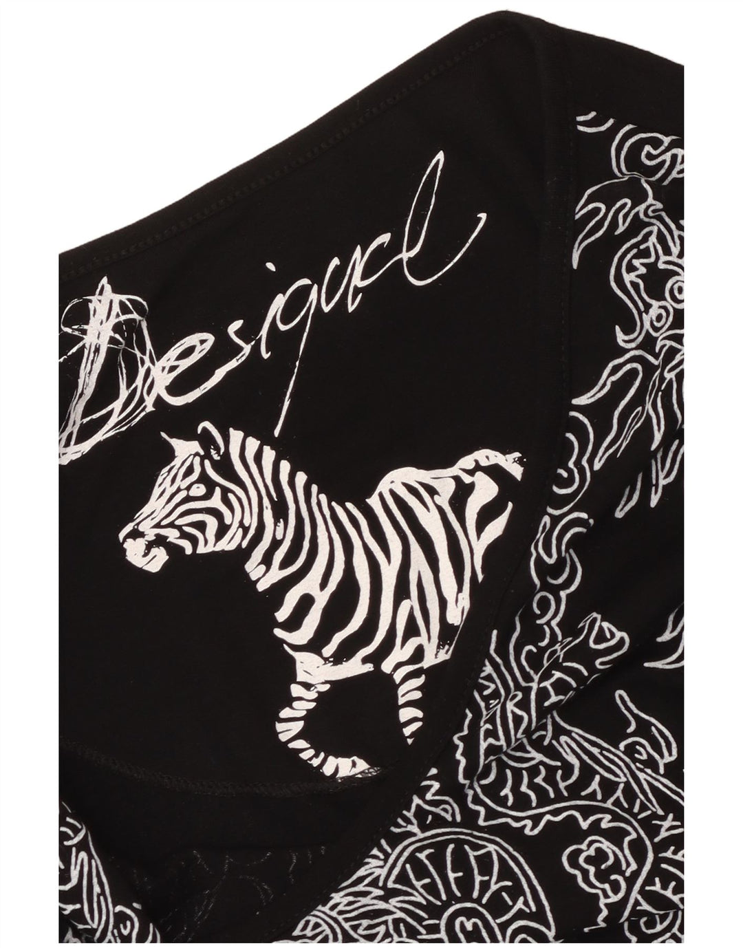Desigual ženska haljina A-kroja s apstraktnim uzorkom UK 6 XS crna