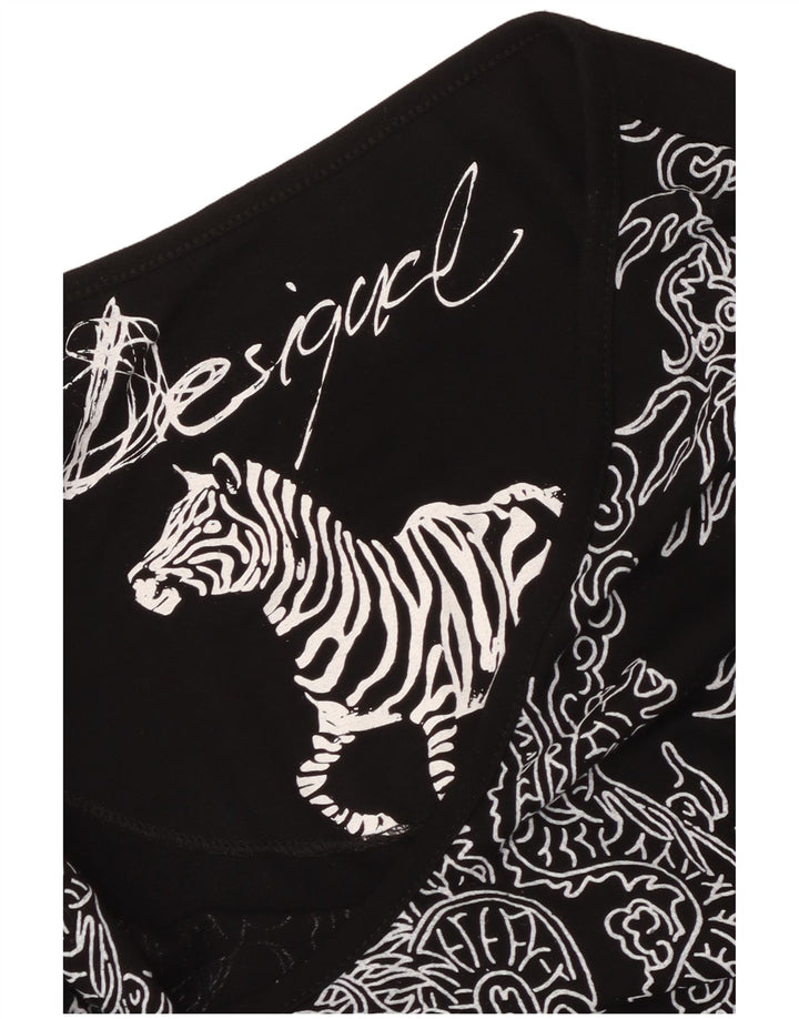 Desigual ženska haljina A-kroja s apstraktnim uzorkom UK 6 XS crna
