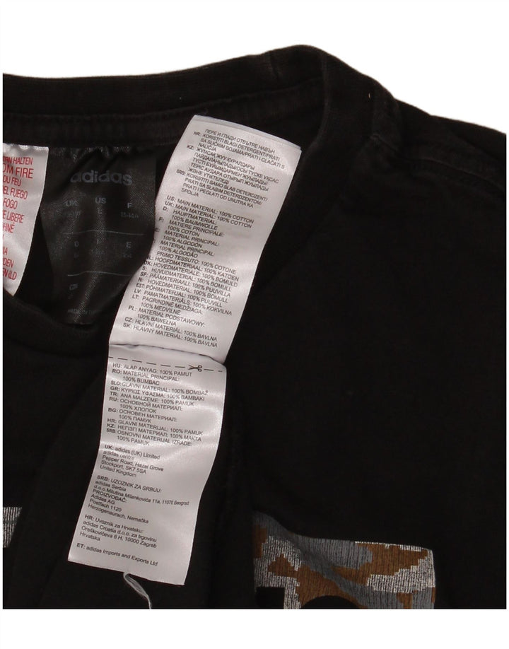 ADIDAS majica kratkih rukava za dječake, 13-14 godina, crni pamuk