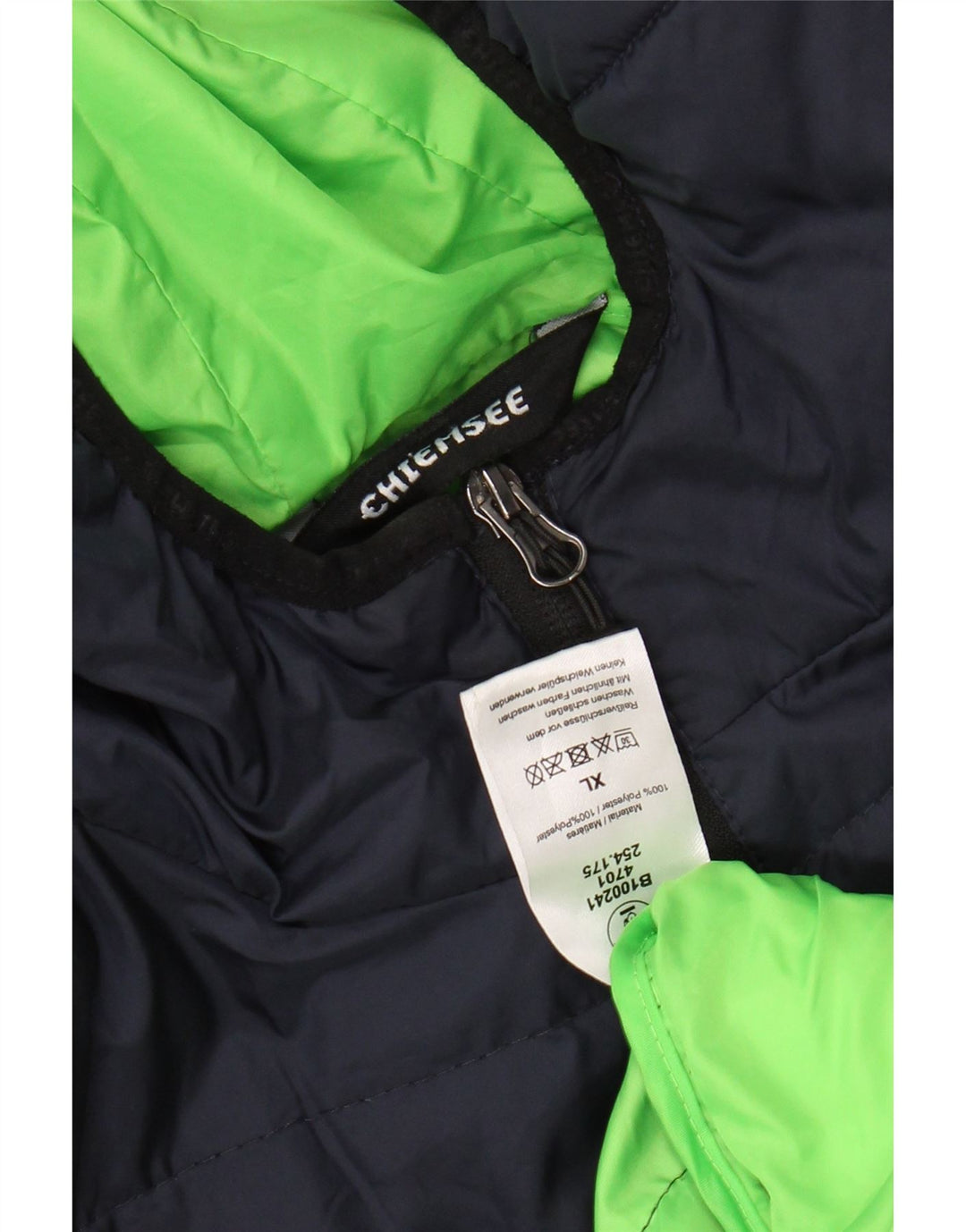 CHIEMSEE Muška podstavljena jakna s kapuljačom UK 42 XL tamnoplavi poliester