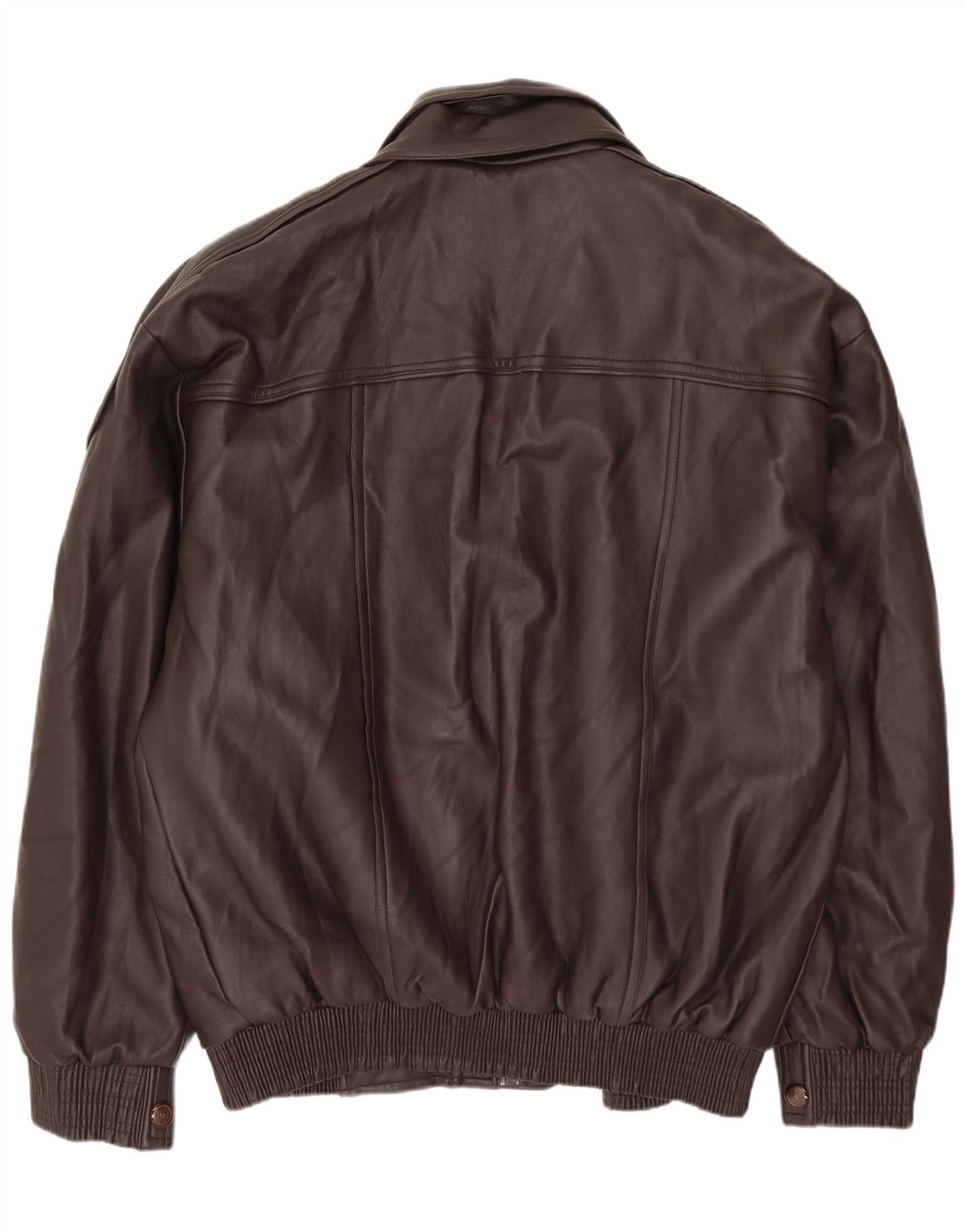 Vintage muška kožna jakna UK 42 XL smeđa