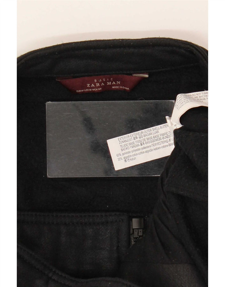 Zara muška bomber jakna UK 38 srednji crni poliester