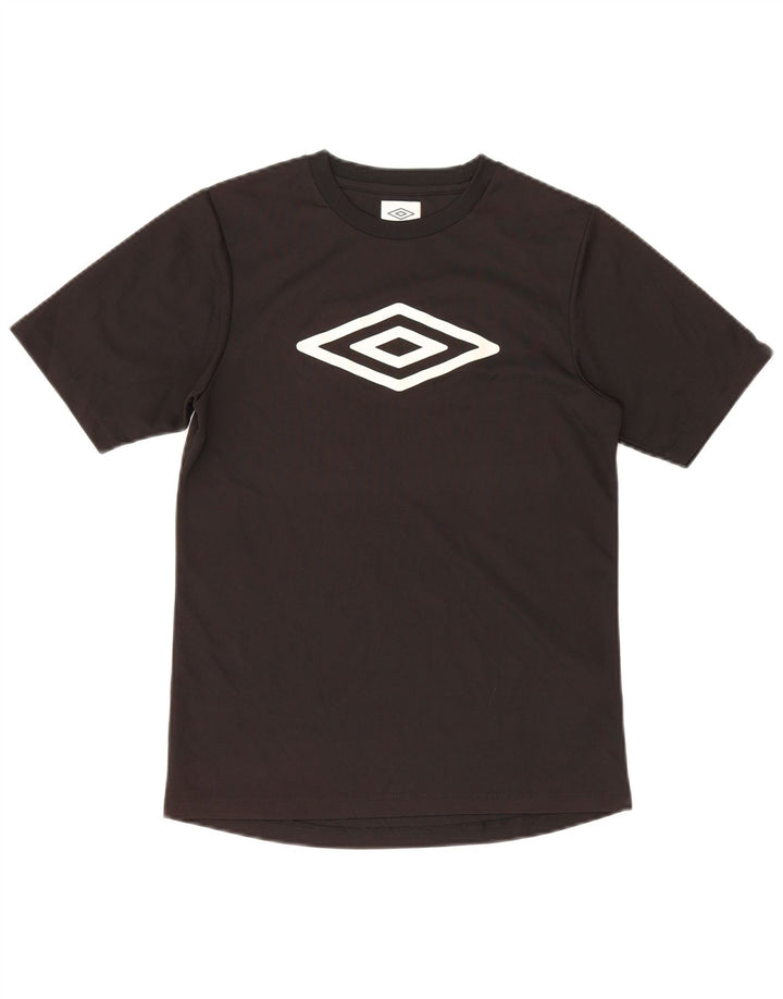 Umbro Boys Graphic T-Shirt Top 12-13 Years Black Poliester