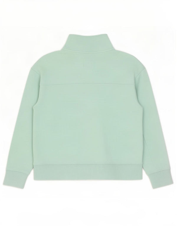 Crew Clothing Ženska majica s izrezom s patentnim zatvaračem UK 16 Veliki plavi pamuk