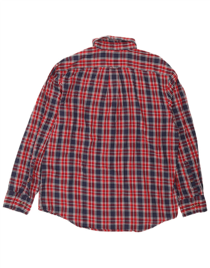 Izod muška flanelska košulja, veliki tamnoplavi karirani pamuk