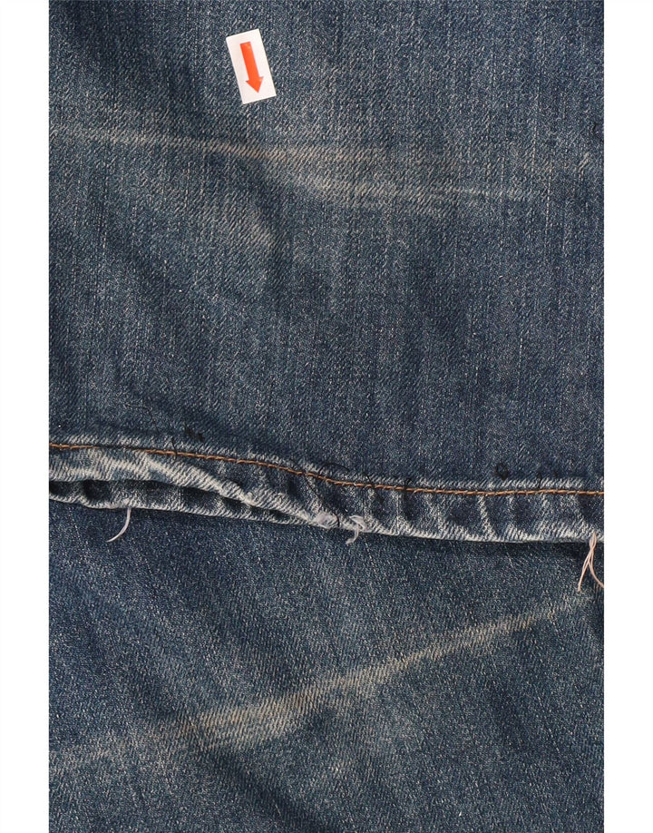 LEVI'S muške 506 ravne traperice W36 L34 plavi pamuk