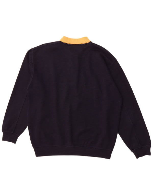 MCFORSUM Muška majica s polo izrezom, veliki tamnoplavi poliester