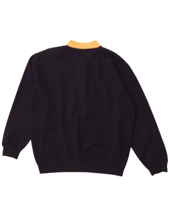 MCFORSUM Muška majica s polo izrezom, veliki tamnoplavi poliester