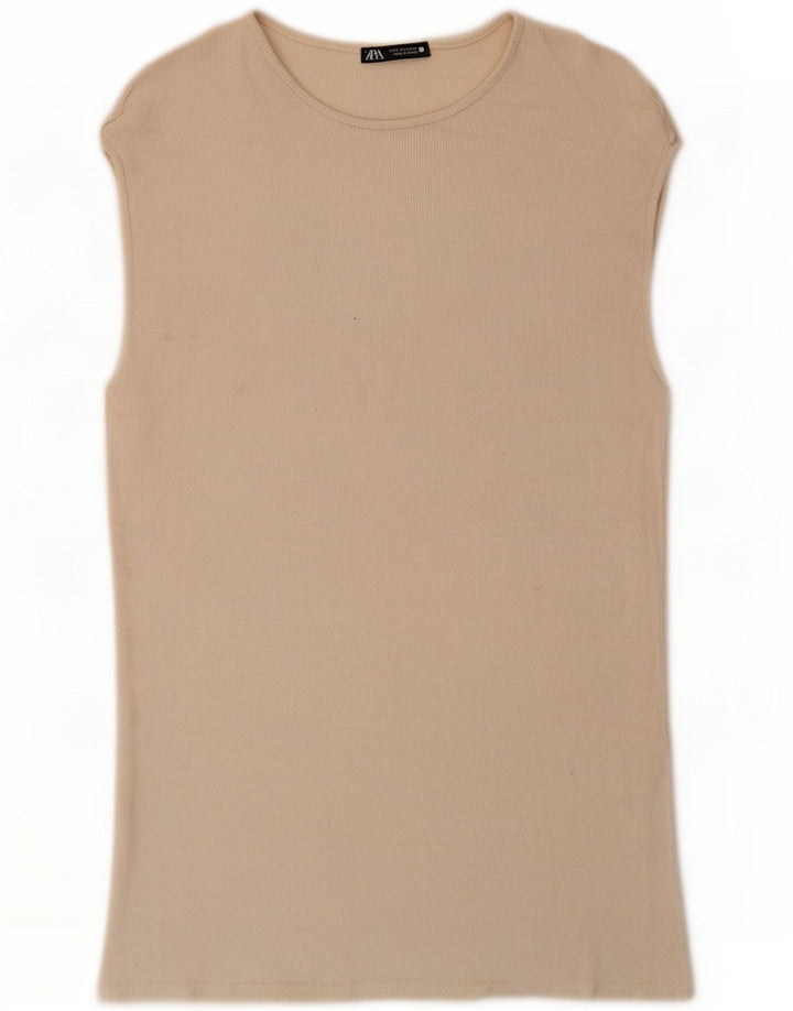 Preveliki ženski prsluk Zara UK 10 Small Beige