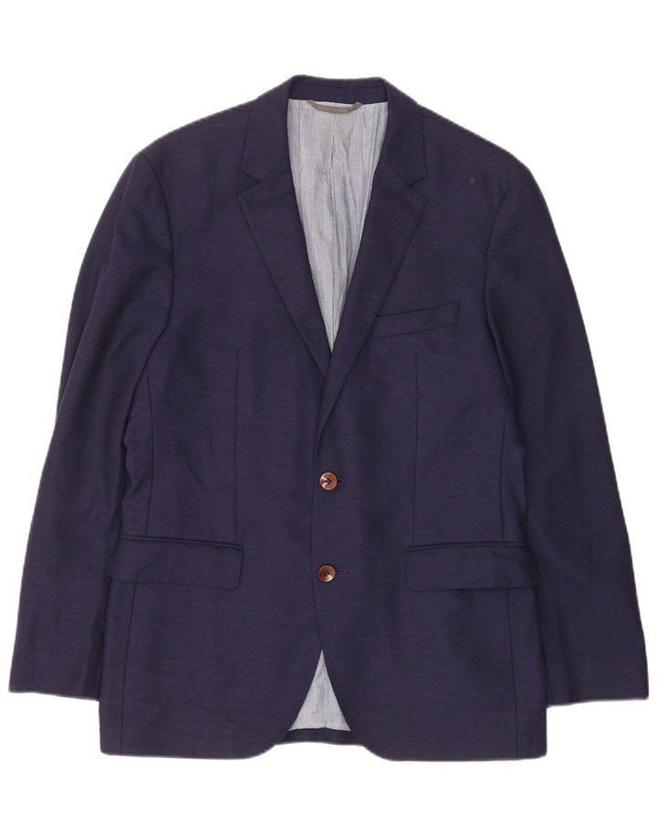 Hugo Boss muška jakna s 2 gumba EU 48 Srednja tamnoplava djevičanska vuna