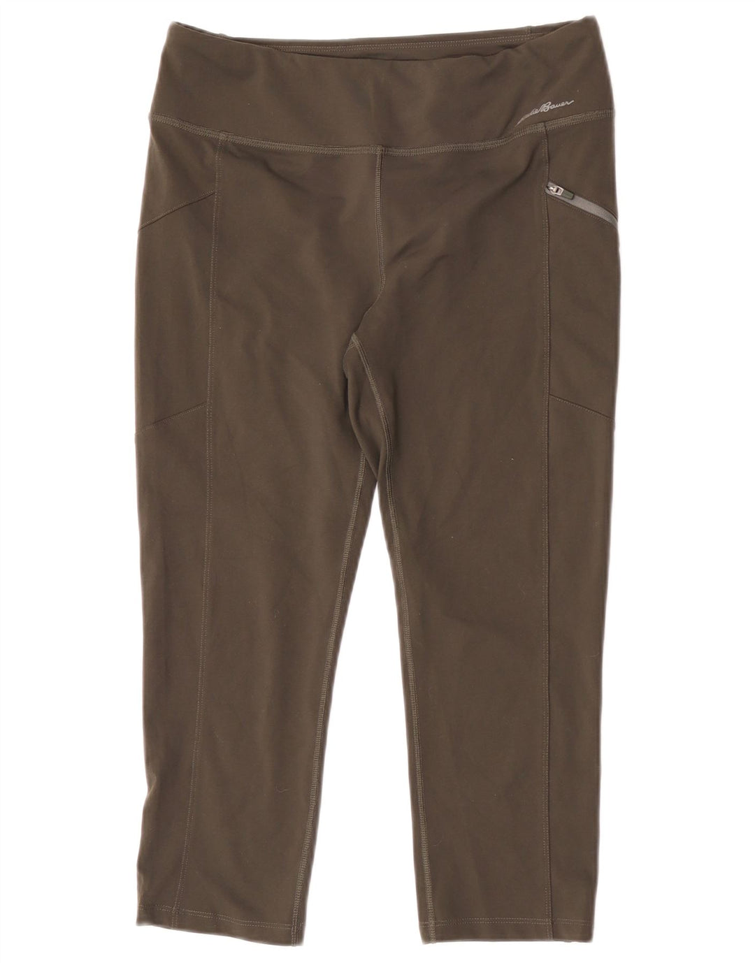 Ženske kapri tajice Eddie Bauer UK 12 Srednje zeleni poliester