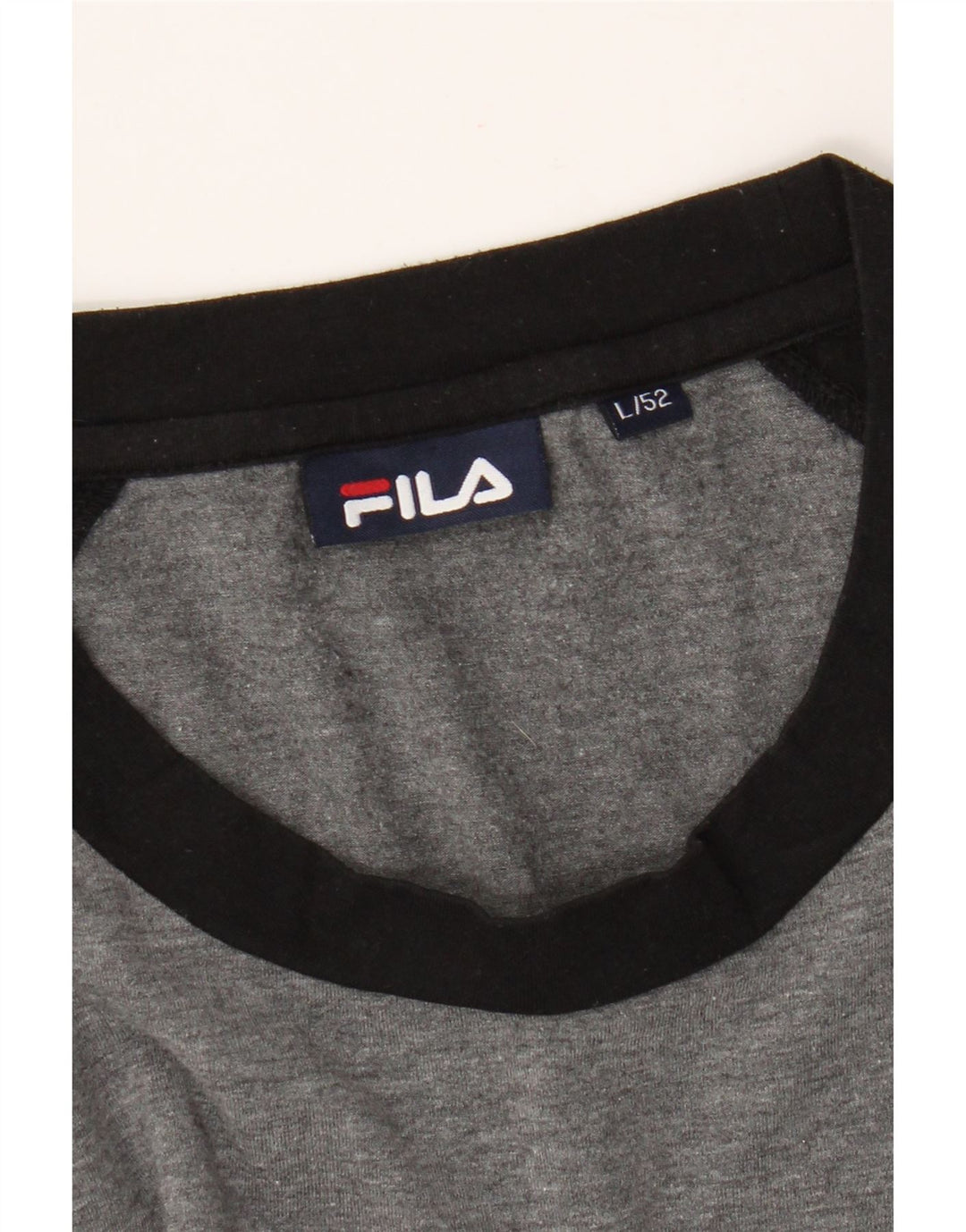 Fila muška majica dugih rukava s grafikom IT 52 velika siva
