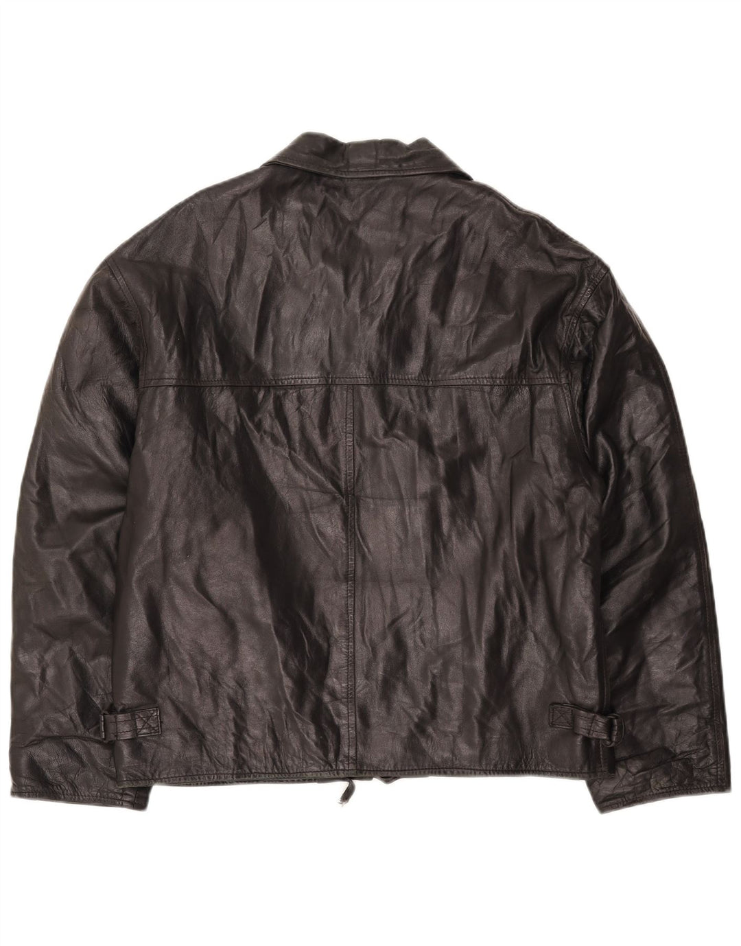 VINTAGE ženska kožna jakna IT 54 3XL crna