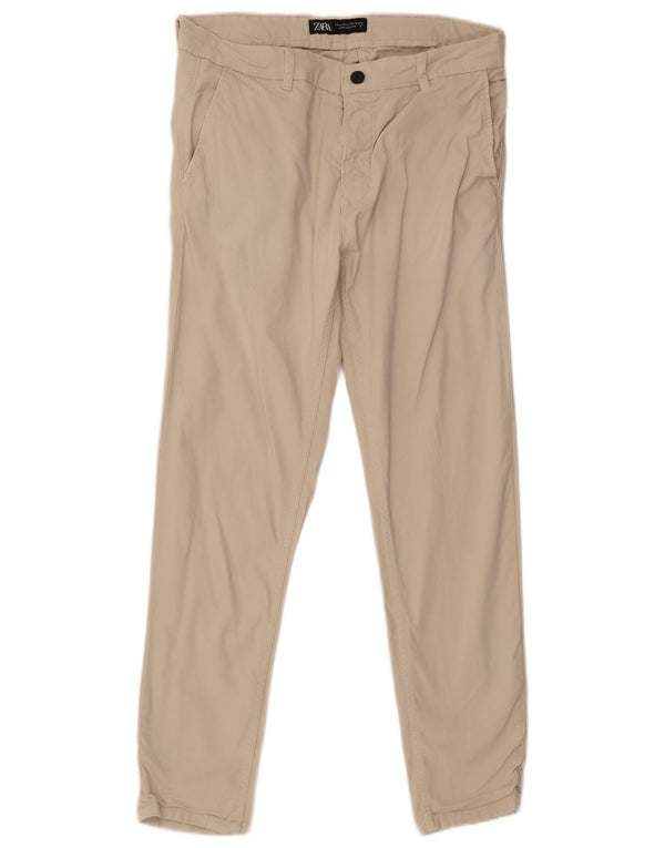 Zara muške uske chino hlače EU 44 Large W34 L29 Bež