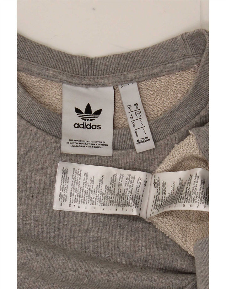 Adidas muški džemperi mali sivi pamuk