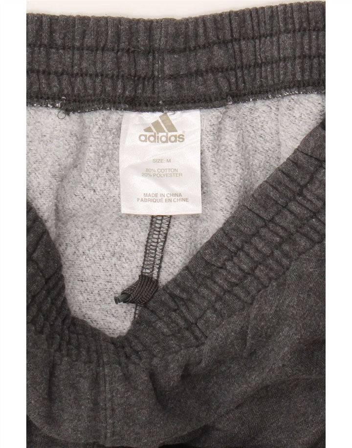 Adidas kratke hlače za trenirku srednje sive boje od pamuka