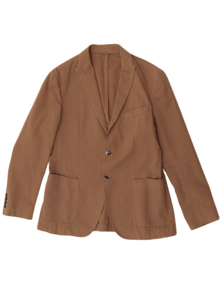 Hackett muška jakna sa 2 gumba UK 40 Large Beige Cotton