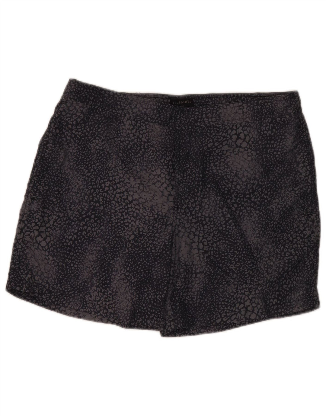 Muške kratke kupaće hlače All Saints, veliki crni poliamid s životinjskim printom