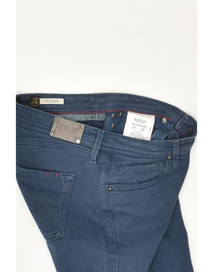 REPLAY Womens Slim Jeans W27 L34 Blue Cotton | Vintage Replay | Thrift | Second-Hand Replay | Used Clothing | Messina Hembry 