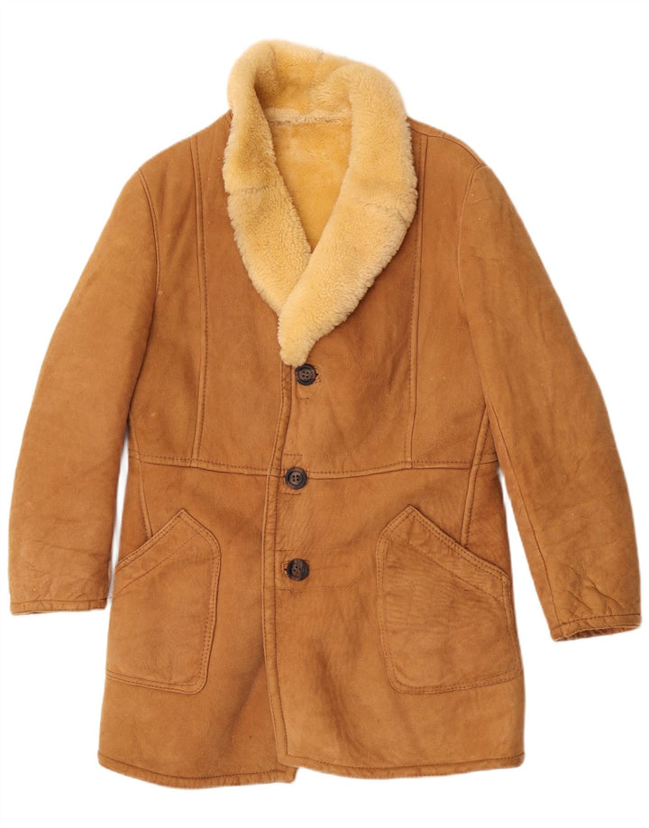 Vintage muška jakna s ovčicama IT 50 Large Brown