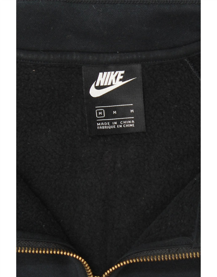 Ženska majica s kratkim izrezom Nike Graphic Zip Neck UK 14 Medium Navy Blue