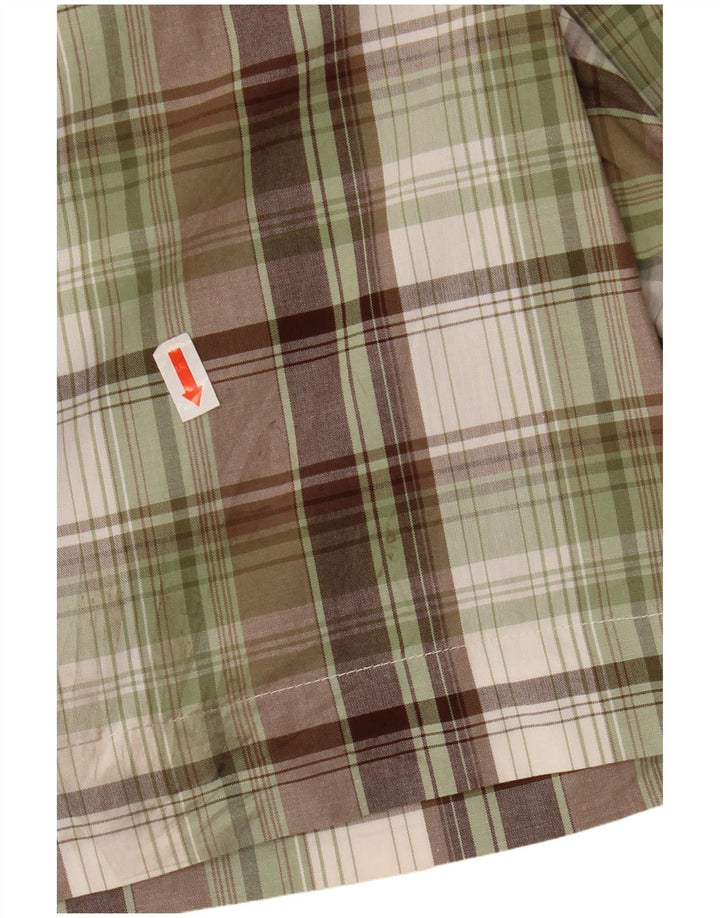 IZOD Ženske chino kratke hlače US 8 srednje W32 Kaki karirani pamuk