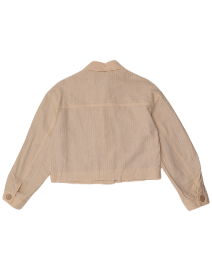 Prevelika ženska Zara bomber jakna UK 6 XS Off White