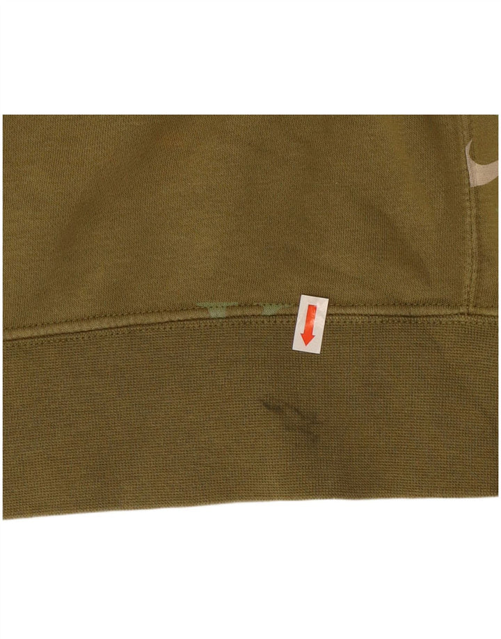 Nike muška majica s kapuljačom s kapuljačom, srednji kaki pamuk