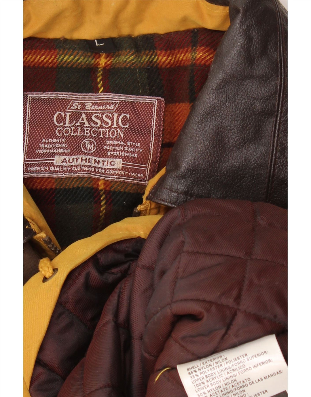 St. Bernard muška vjetrovka jakna UK 40 veliki žuti najlon