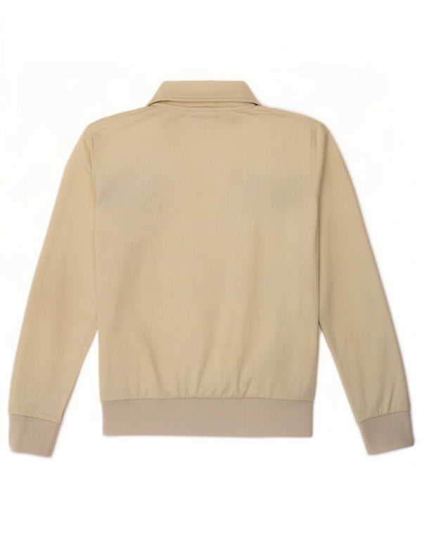 Reebok Womens Tracksuit Top Jacket UK 12 Medium Off White Colourblock