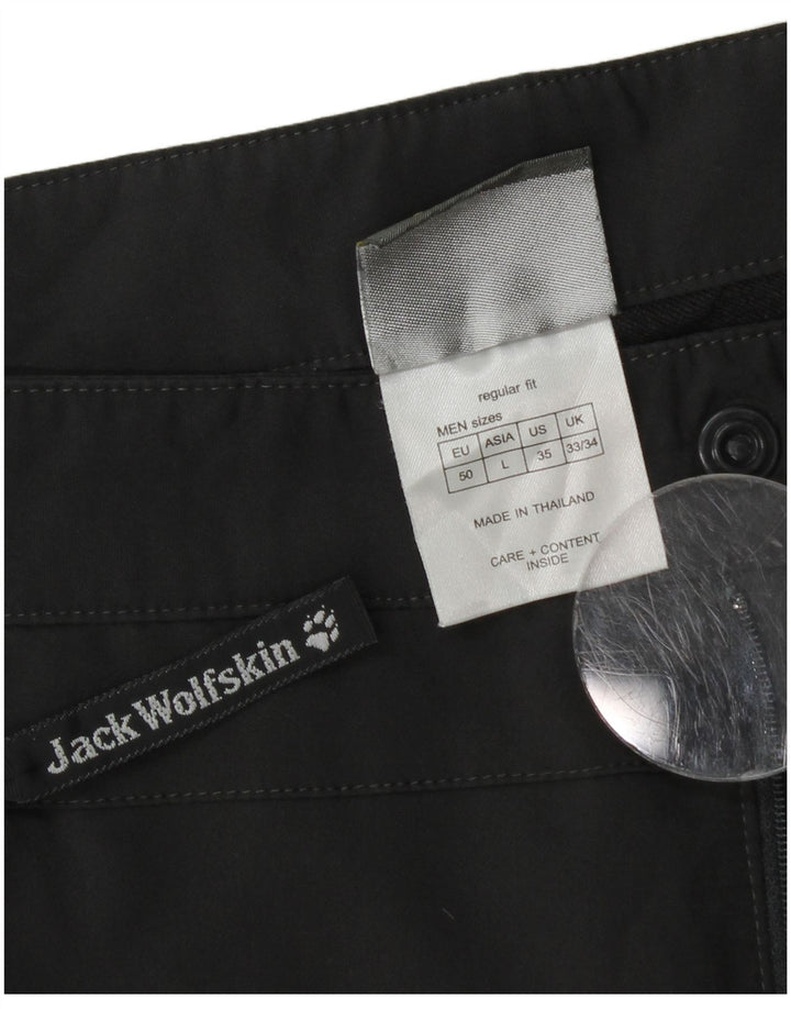 JACK WOLFSKIN Muške kargo bermude W33 srednji crni poliester