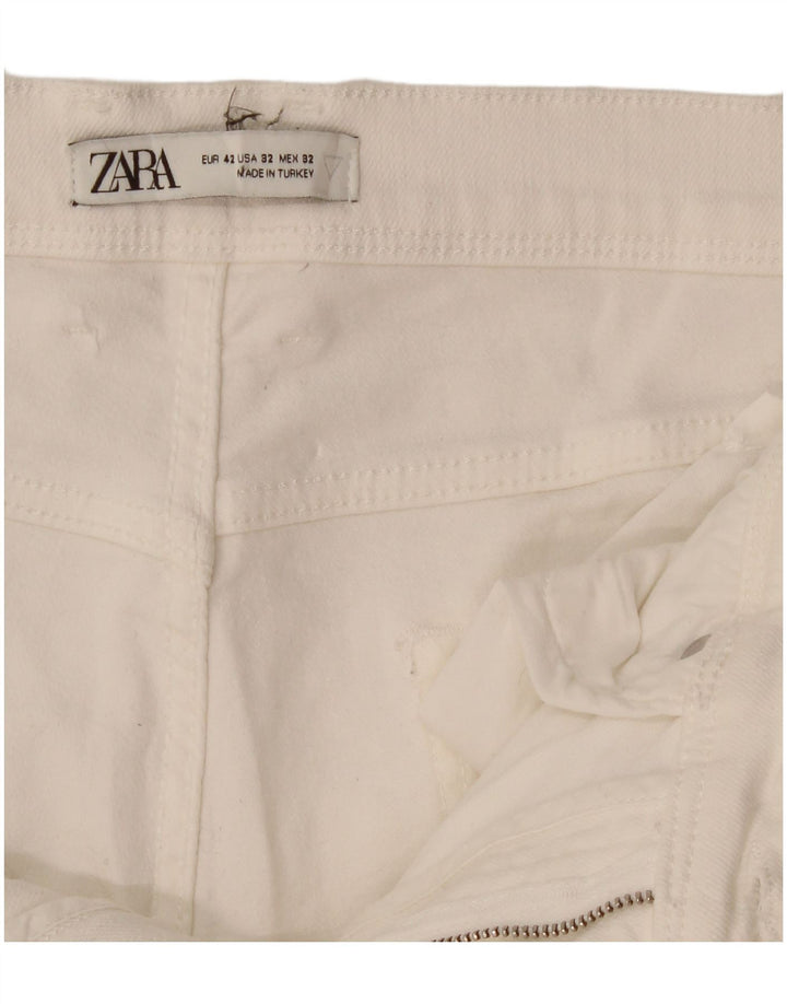 Zara muške uske traperice EU 42 Large W32 L29 Bijele