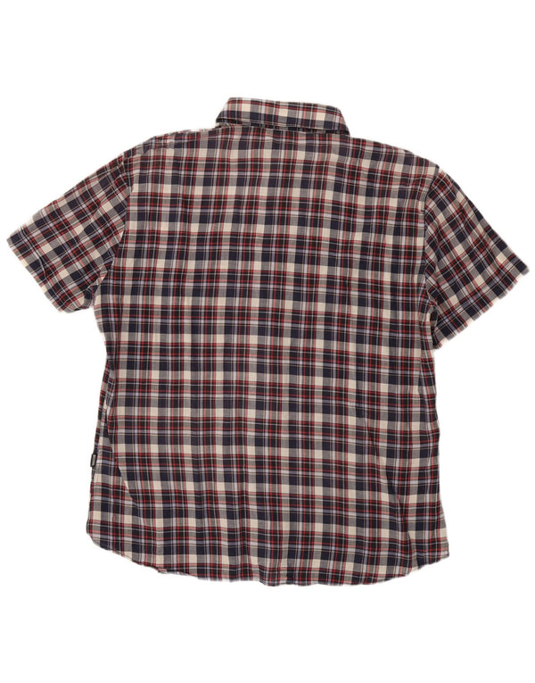 Moschino muška košulja kratkih rukava 3XL tamnoplava karirana