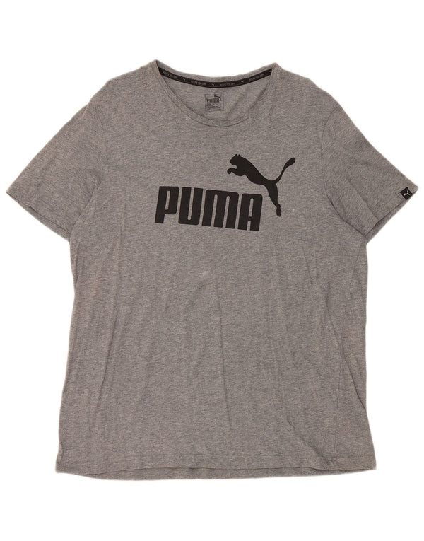 Puma muška majica kratkih rukava s grafičkim motivima, 2XL, sivi flekasti pamuk