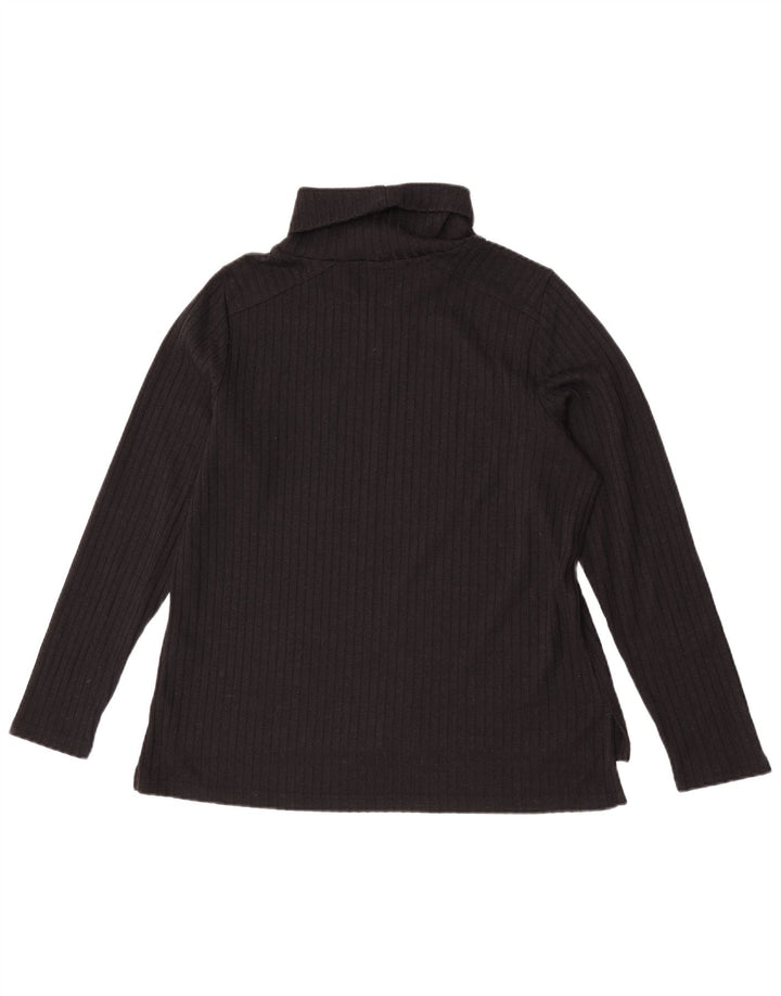Marks & Spencer ženski pulover s rol izrezom UK 18 XL crni poliester