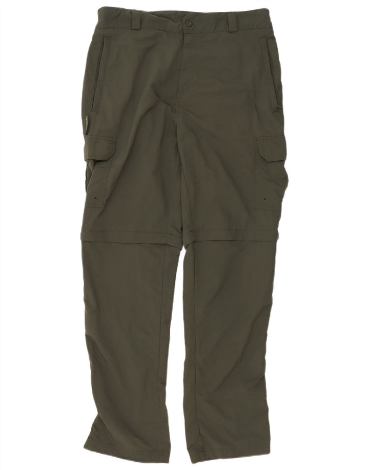 Mountain Warehouse muške ravne kargo hlače W34 L32 zeleni poliester
