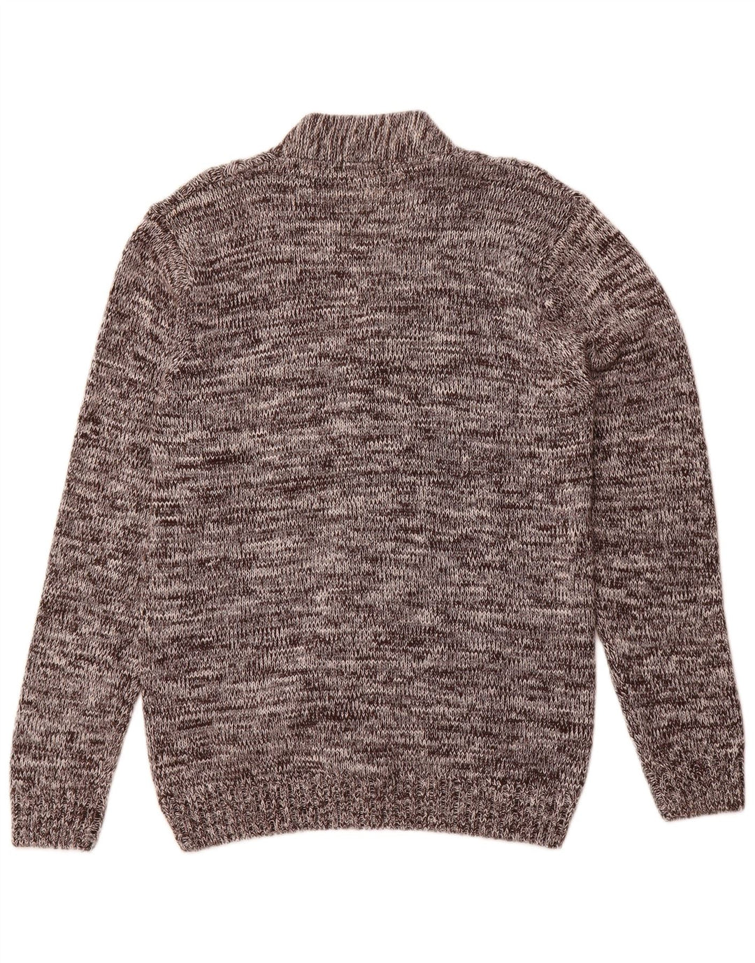 Vintage muški kardigan pulover od velikog smeđeg flekastog pamuka