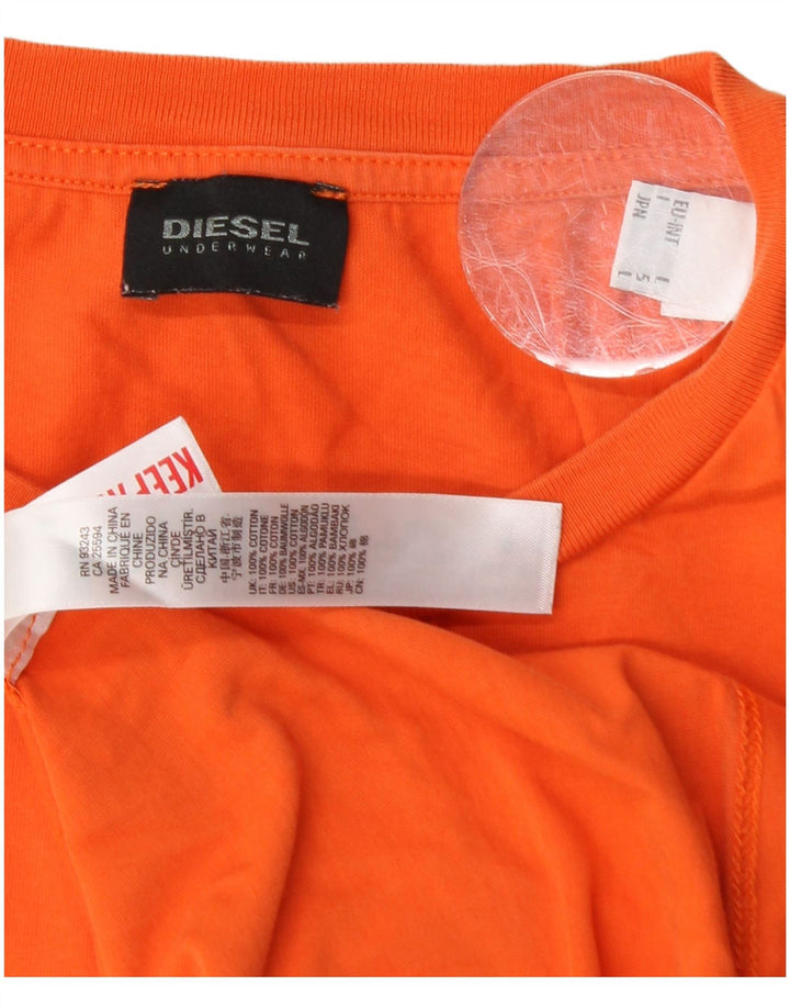 DIESEL Majica kratkih rukava za dječake 15-16 godina, veliki narančasti pamuk
