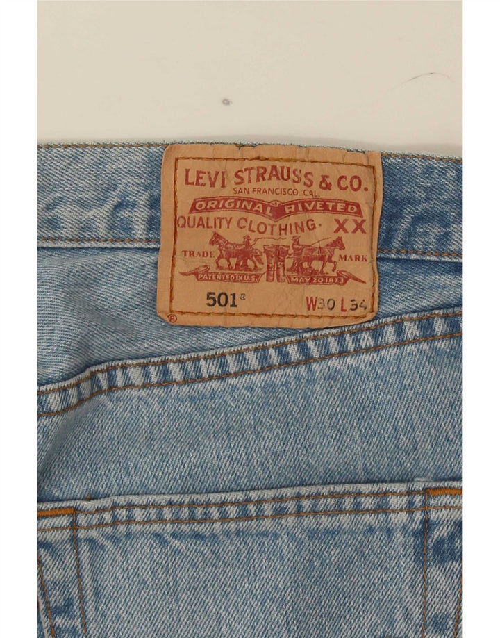 Levi's muške 501 ravne traperice W30 L30 plave