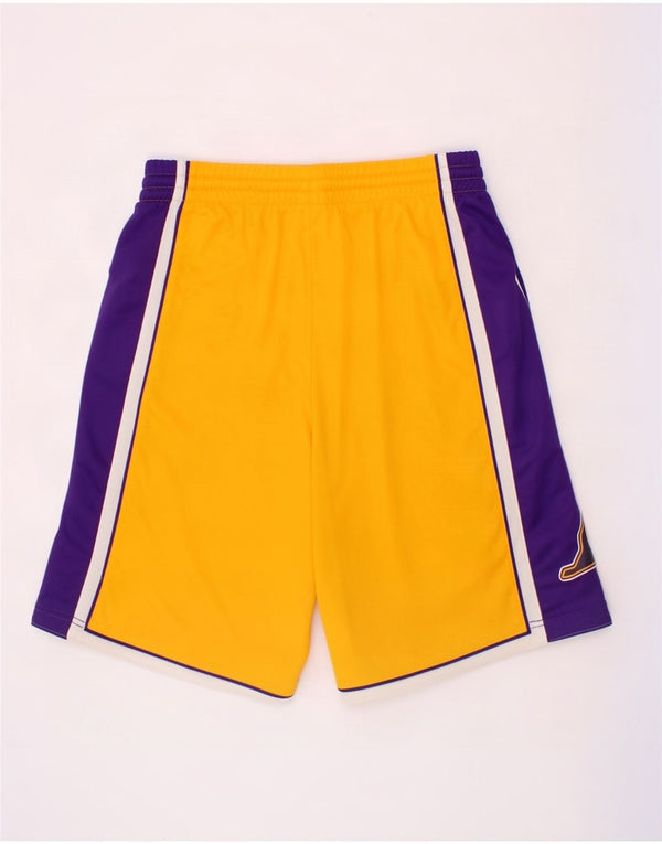 Sportske kratke hlače Adidas za dječake Los Angeles Lakers 13-14 godina žute boje