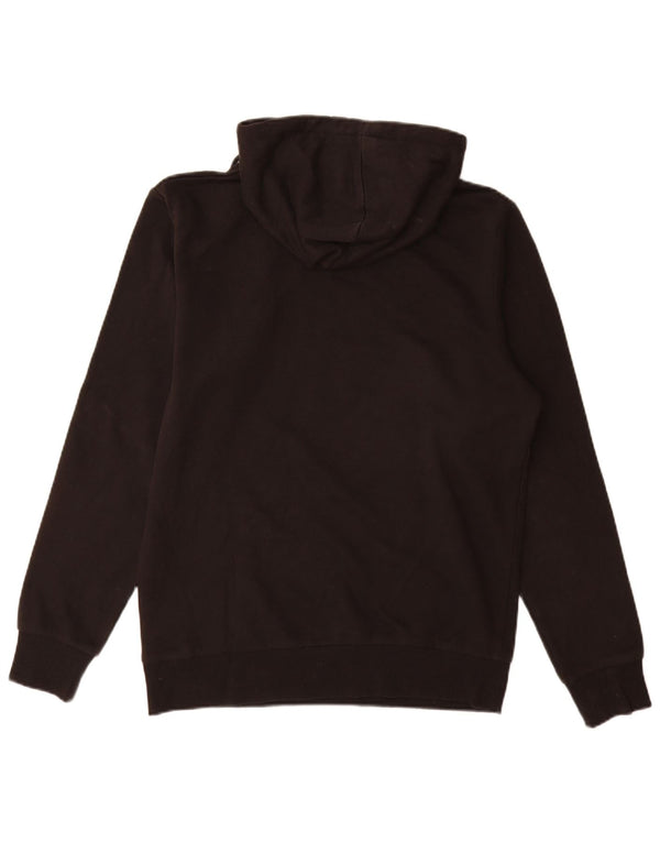 Jack & Jones Mens Graphic Hoodie Jumper Medium Black Cotton