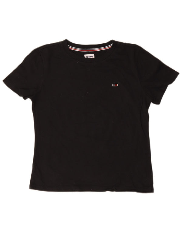 Tommy Hilfiger Ženska majica kratkih rukava UK 10 Mali crni pamuk