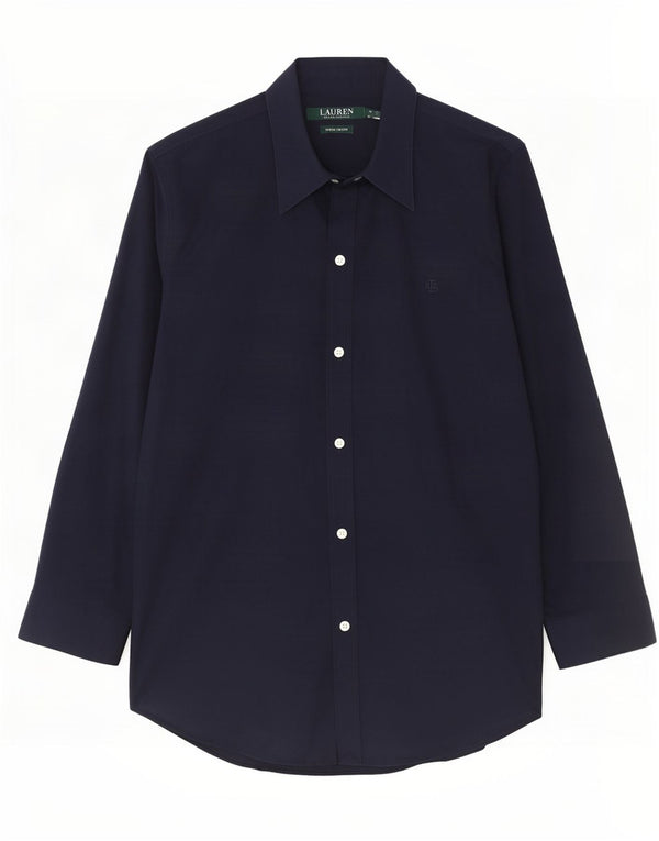 Ženska košulja Ralph Lauren UK 14 srednje tamnoplavi pamuk