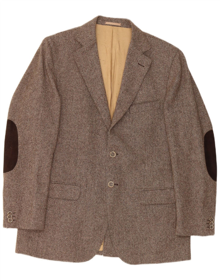 Massimo Dutti muška jakna s 2 gumba EU 52 velika smeđa riblja kost
